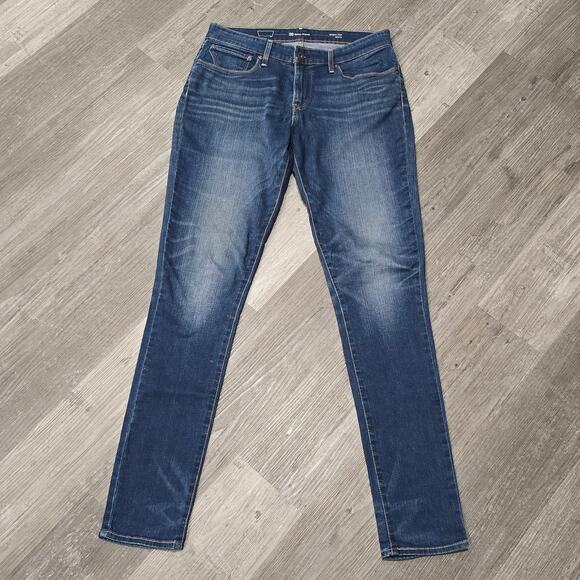 Levi's 30 Demi Curve Dark Washed Denim Modern Rise Skinny Jeans - Picture 7 of 7